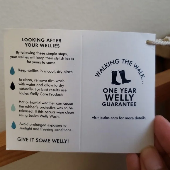 Joules Womans Pink W/ White Floral Print Rain Boots - Picture 11 of 11